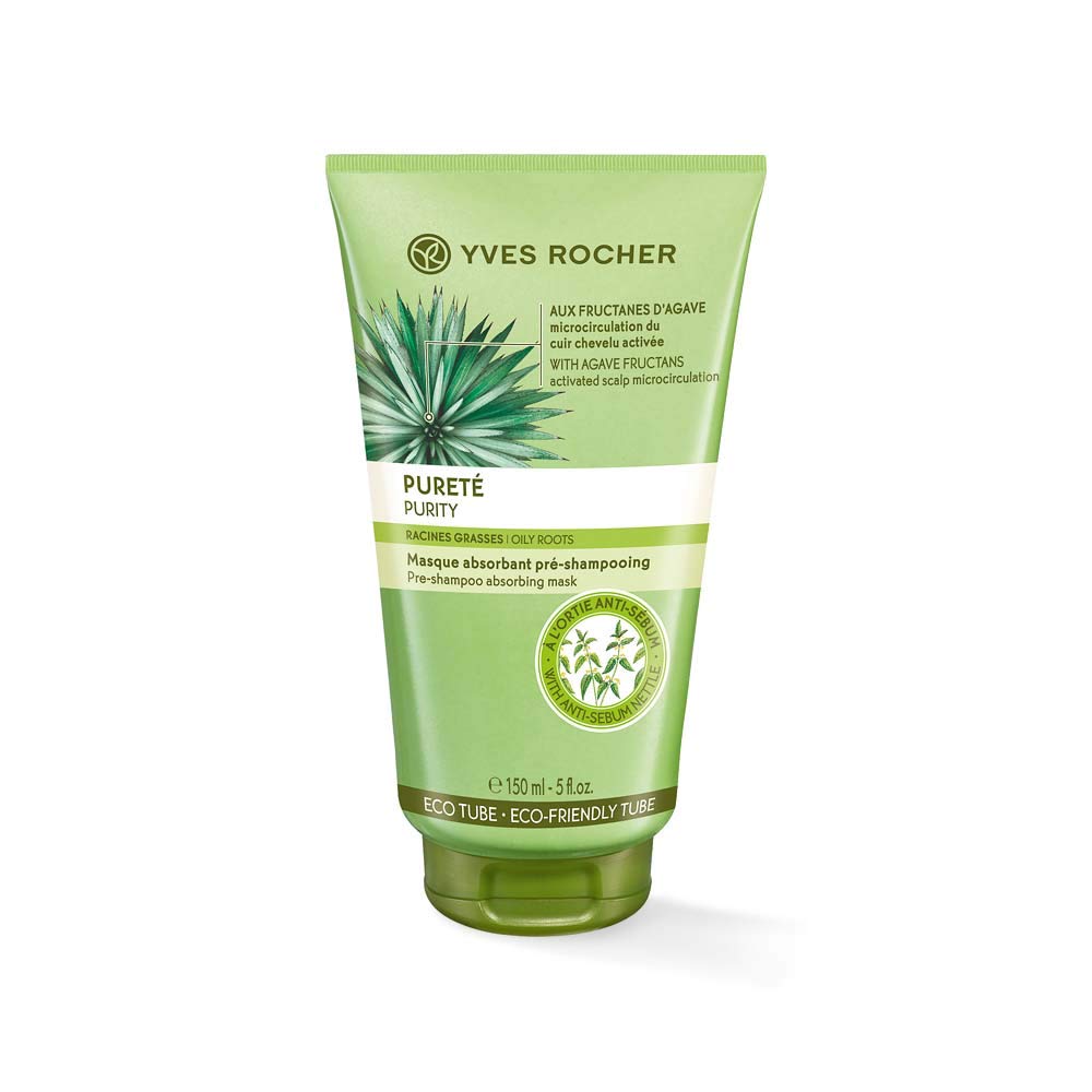 Yves Rocher Plant Care Hair Absorbing Mask Fresh Keeps My Hair Fresh Longer and Protects the Environment 1 x Tube 150 ml
