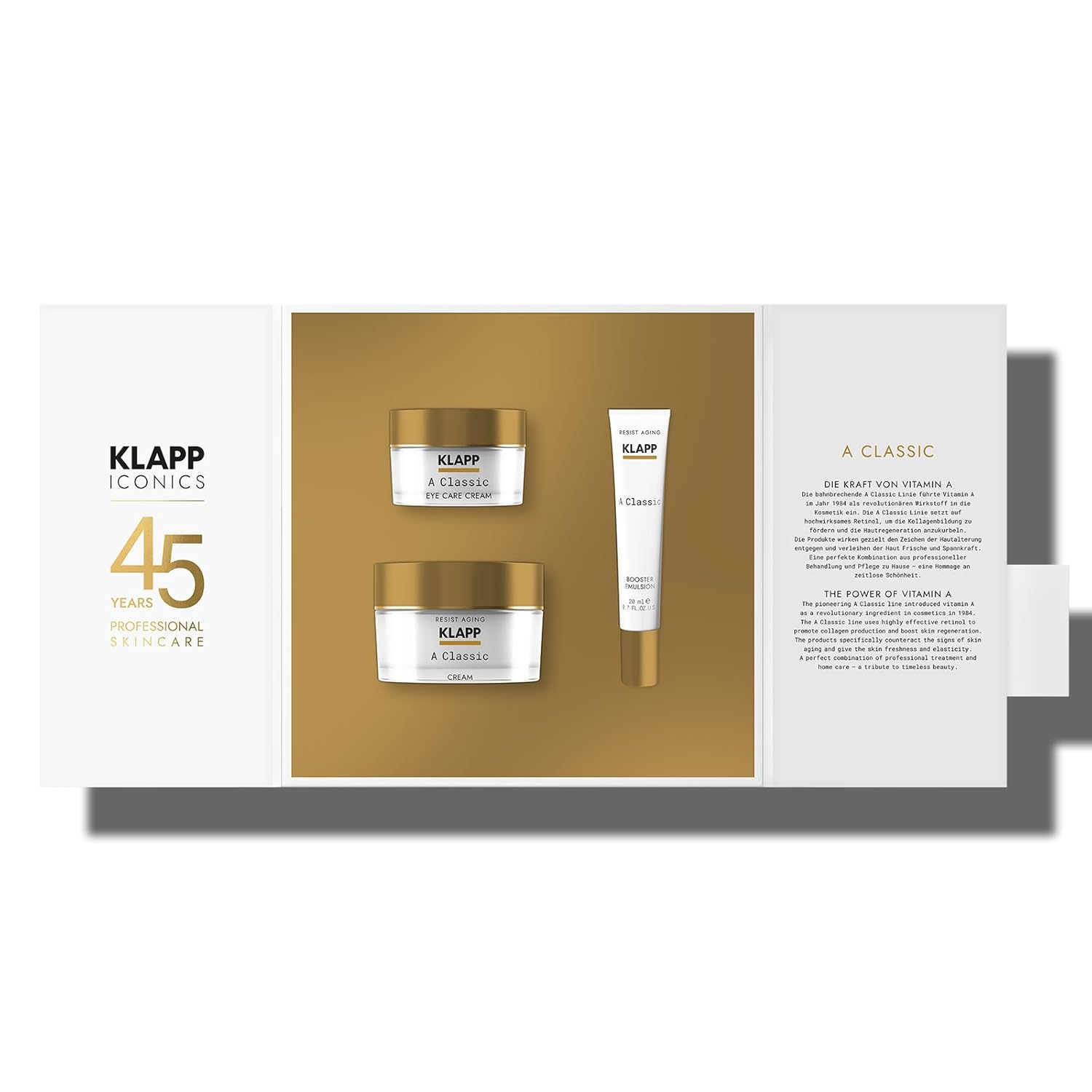 KLAPP Cosmetics - KLAPP Iconic Box A Classic (50 ml Cream | 15 ml Eye Care Cream | 20 ml Emulsion Booster)