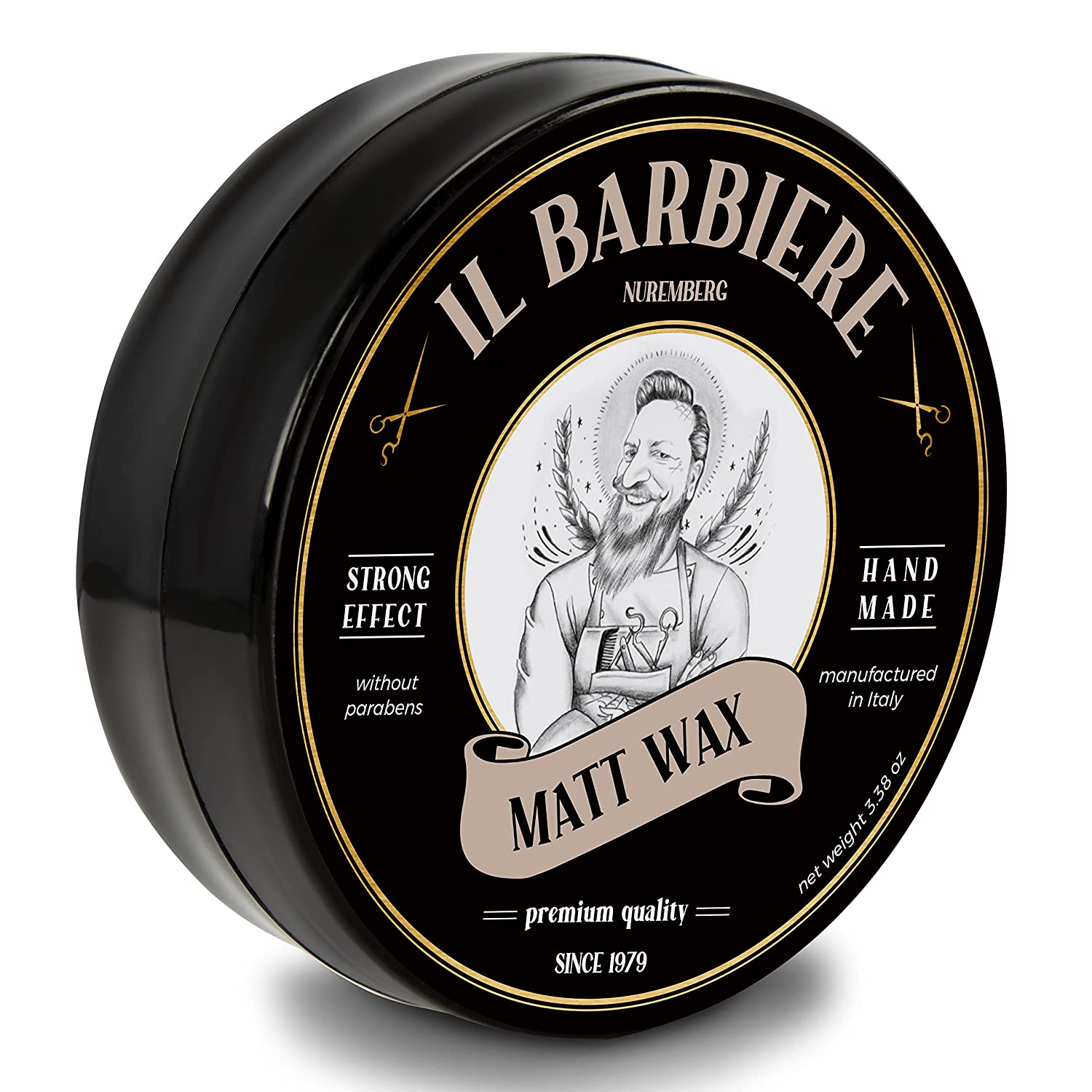 barbiere Il Barbiere® Matt Wax Pomade Water-Based - Natural Hair Wax Matte Strong Ho, ‎matt