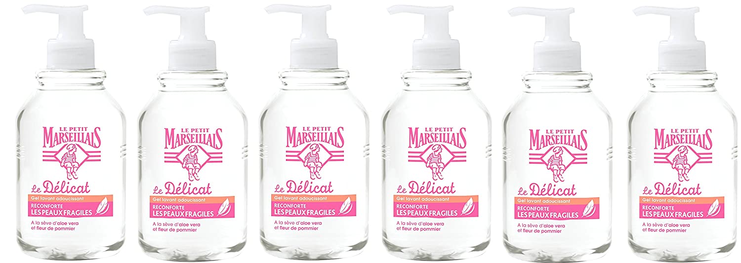 Le Petit Marseillais Le Délicat Aloe Fleur Soap Apple Blossom 300 ml Pack of 6