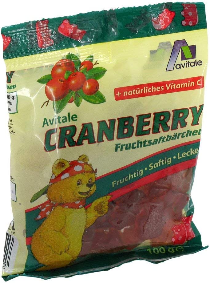 Avitale Cranberry Fruit Juice Bear 100g