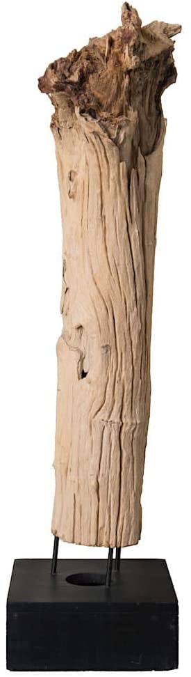 Rombol Stele, No. 130, Wood Sculpture Decoration, Light Brown, 320X240X980 