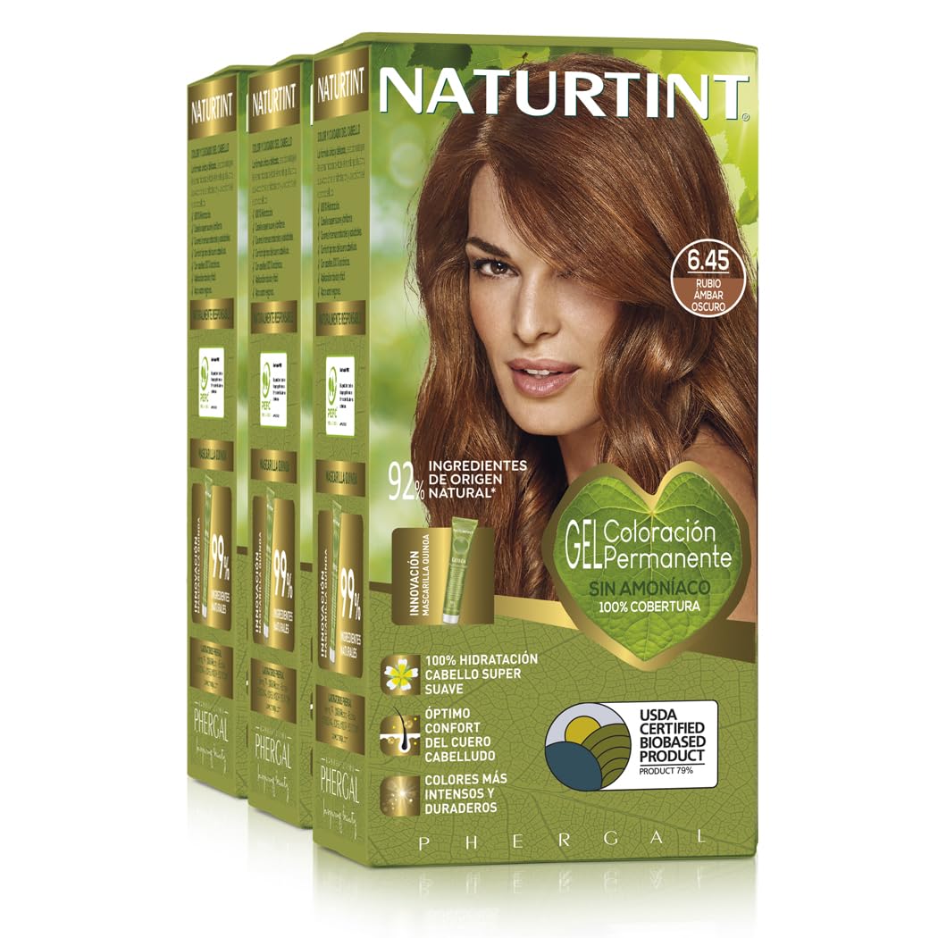 Naturtint Hair color without ammonia, with a high percentage of natural ingredients, 170 ml (x3)