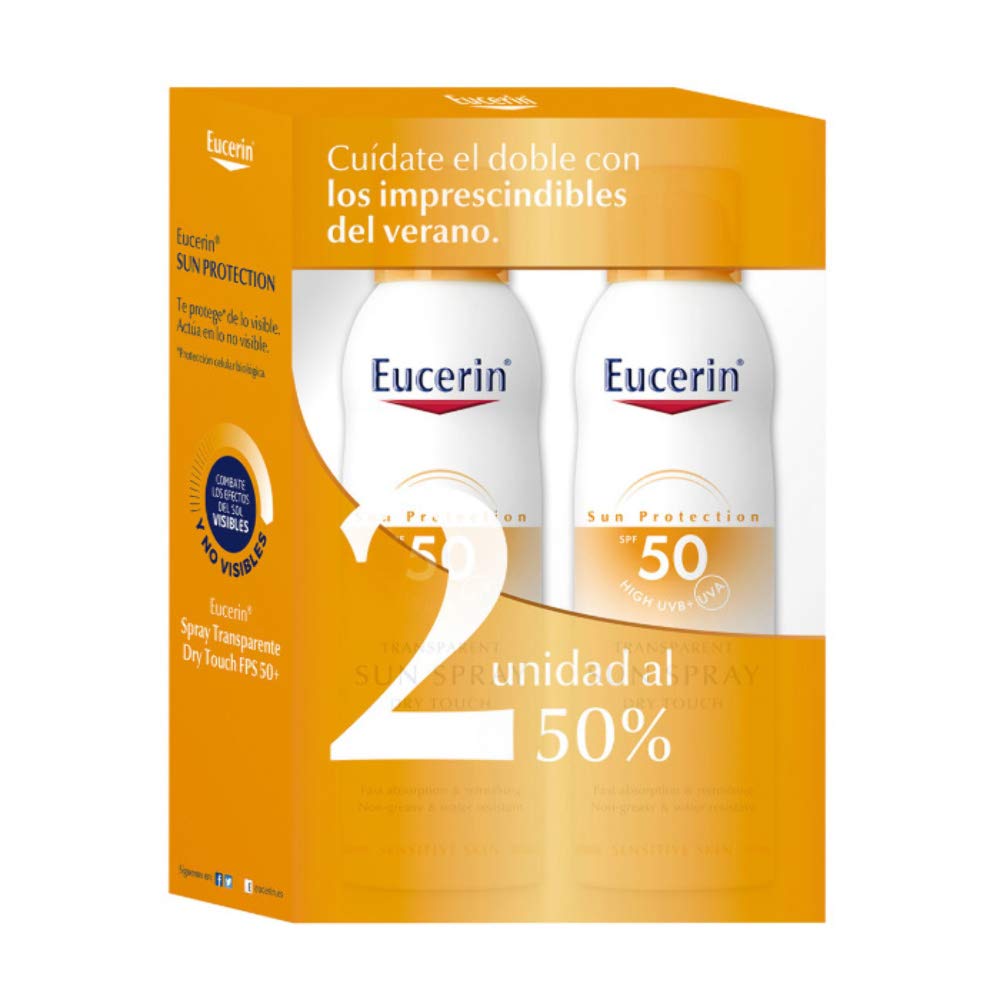EUCERIN Sun Spray SPF 50 Trans 2 x 200 ml