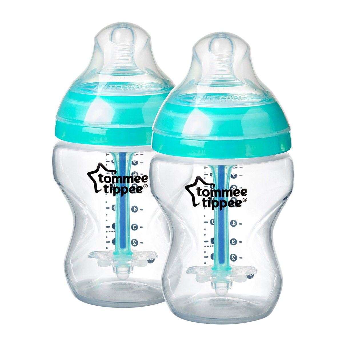 Tommee Tippee Closer to Nature Anti-colic Bottle 260 ml (2er), Neutral