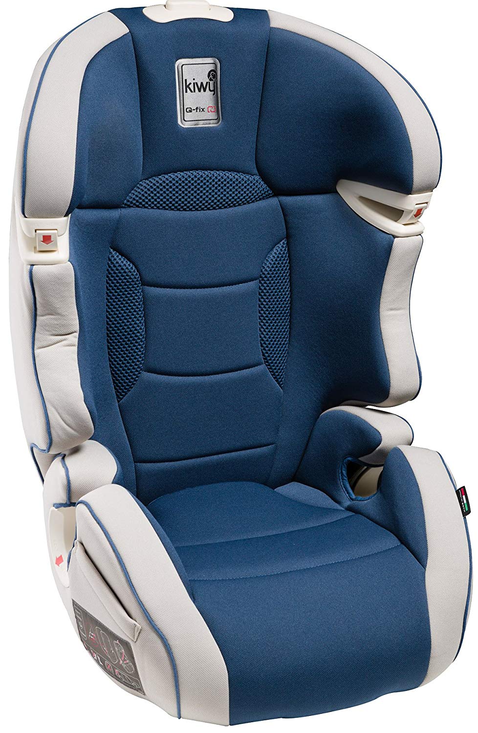 Kiwy Child Car Seat Group 2/3 with Q-Fix Adapter for Isofix 15 – 36 kg ECE R44/04 Ocean Blue