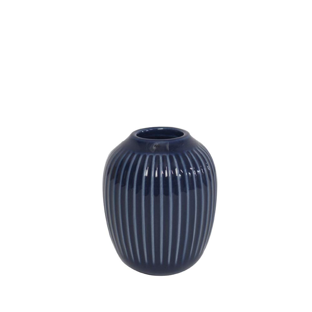 Kohler Kähler Hammershøi 18183 Vase Ceramic Height 10 Cm Indigo / Blue