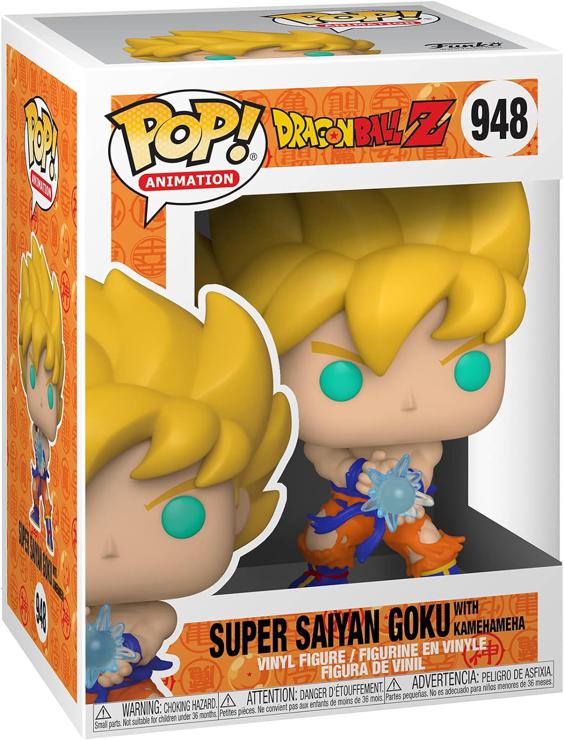 Funko Pop! Animation: DBZ S9- SS Goku with Kamehameha Wave - Dragon Ball Z - Vinyl Collectible Figure - Gift Idea - Official Merchandise - Toy for Children and Adults - Anime Fans