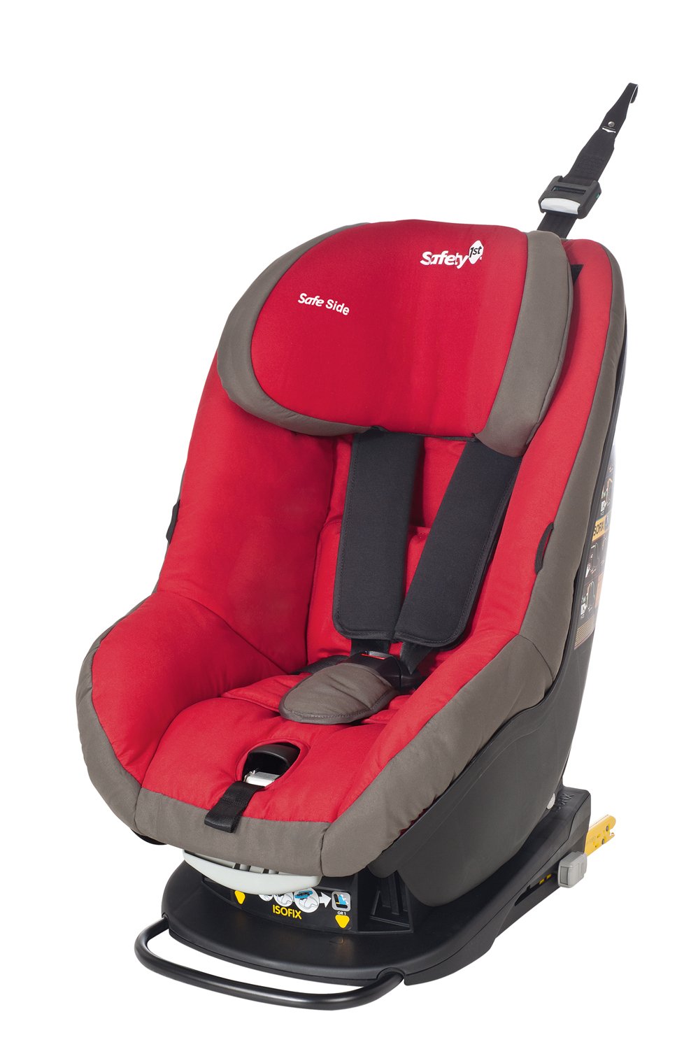 Safety 1st (SAQL5) Safety 1st PrimeoFix Child Car Seat Group 0 +/1 for Backward-Facing Journeys from Birth to 18 Kg) Red Mania