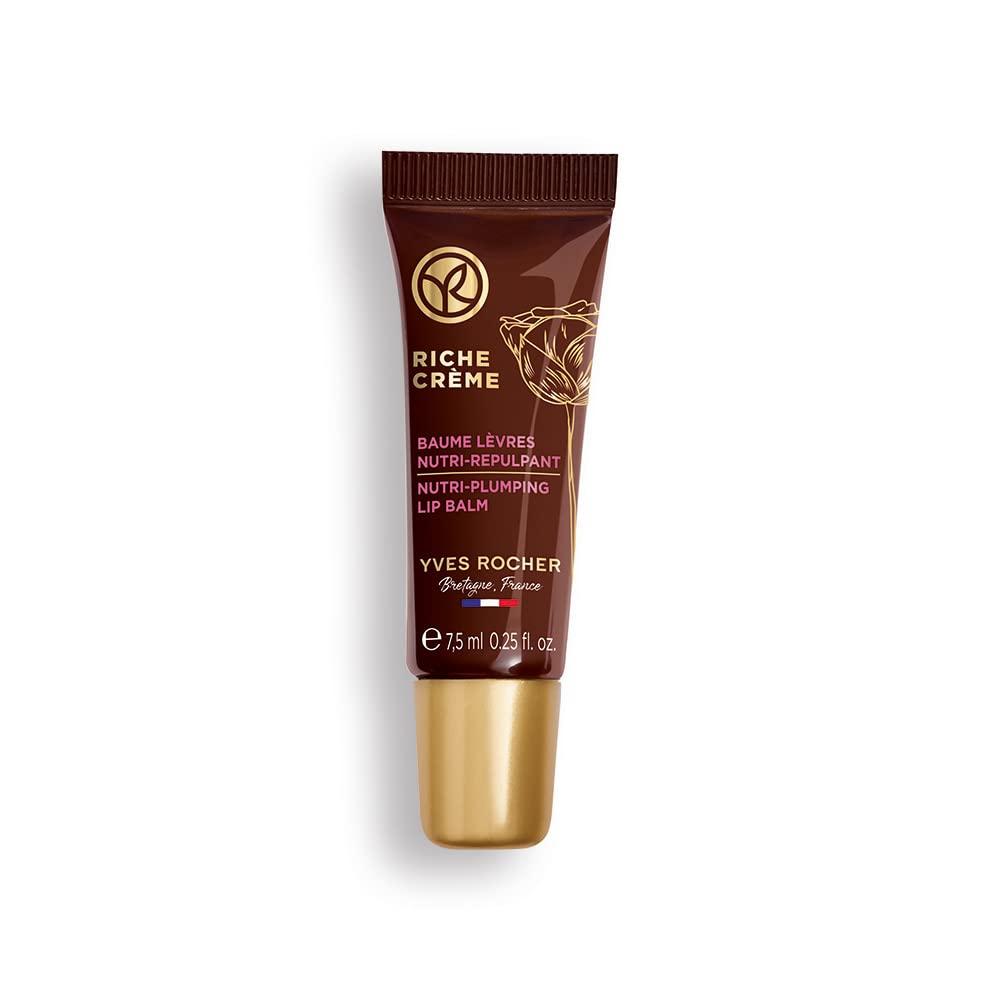 Yves Rocher Riche Creme Plumping Lip Balm | Lip Balm Nourishes and Smoothes Lips | Intensive Lip Balm for Delicate Lips