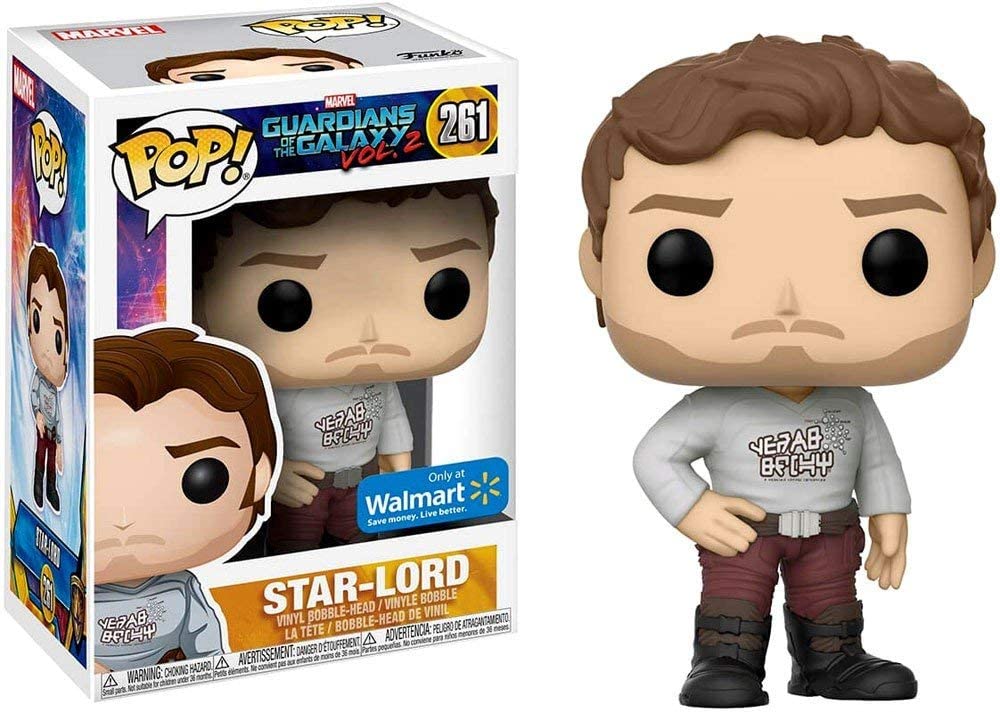 Figure Pop. Marvel Guardians Of The Galaxy 2 Star Lord With Gear Shift Shir
