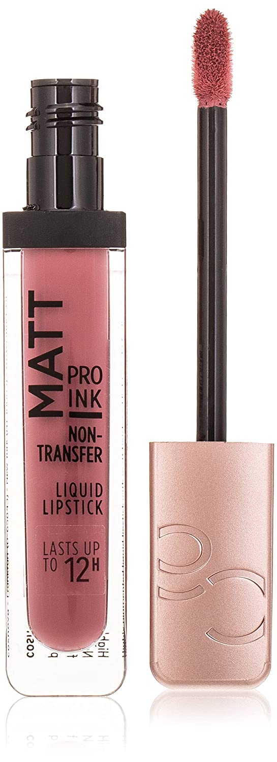 Catrice Matt Pro Ink Non-Transfer Liquid Lipstick, Mask Safe, Smudge-Proof, Lasts Up To 12 Hours, No.050 My Life - My Decision, Nude, Matte, Vegan, Alcohol Free (5ml), ‎rose