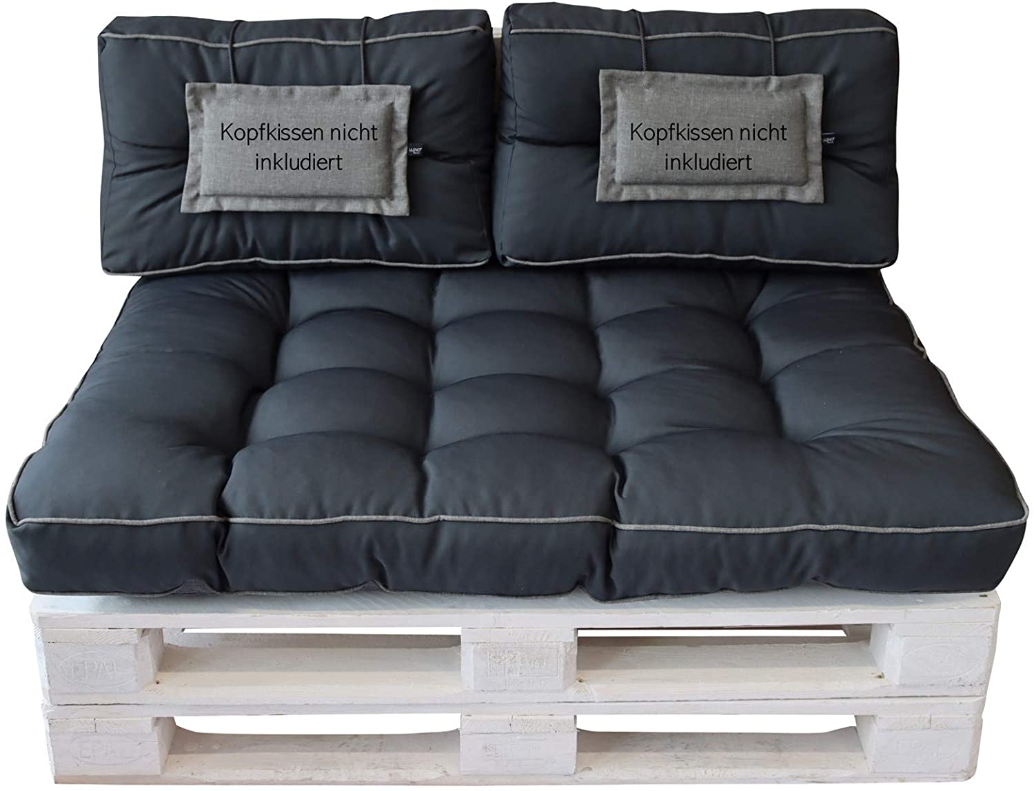 Lileno Home Palette Cushion Set, Coal / Grey