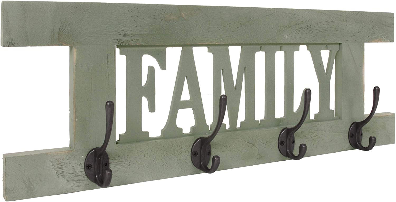 Mendler Hwc-C60 Family Wall-Mounted Coat Rack Panel Shabby Look Vintage 60 