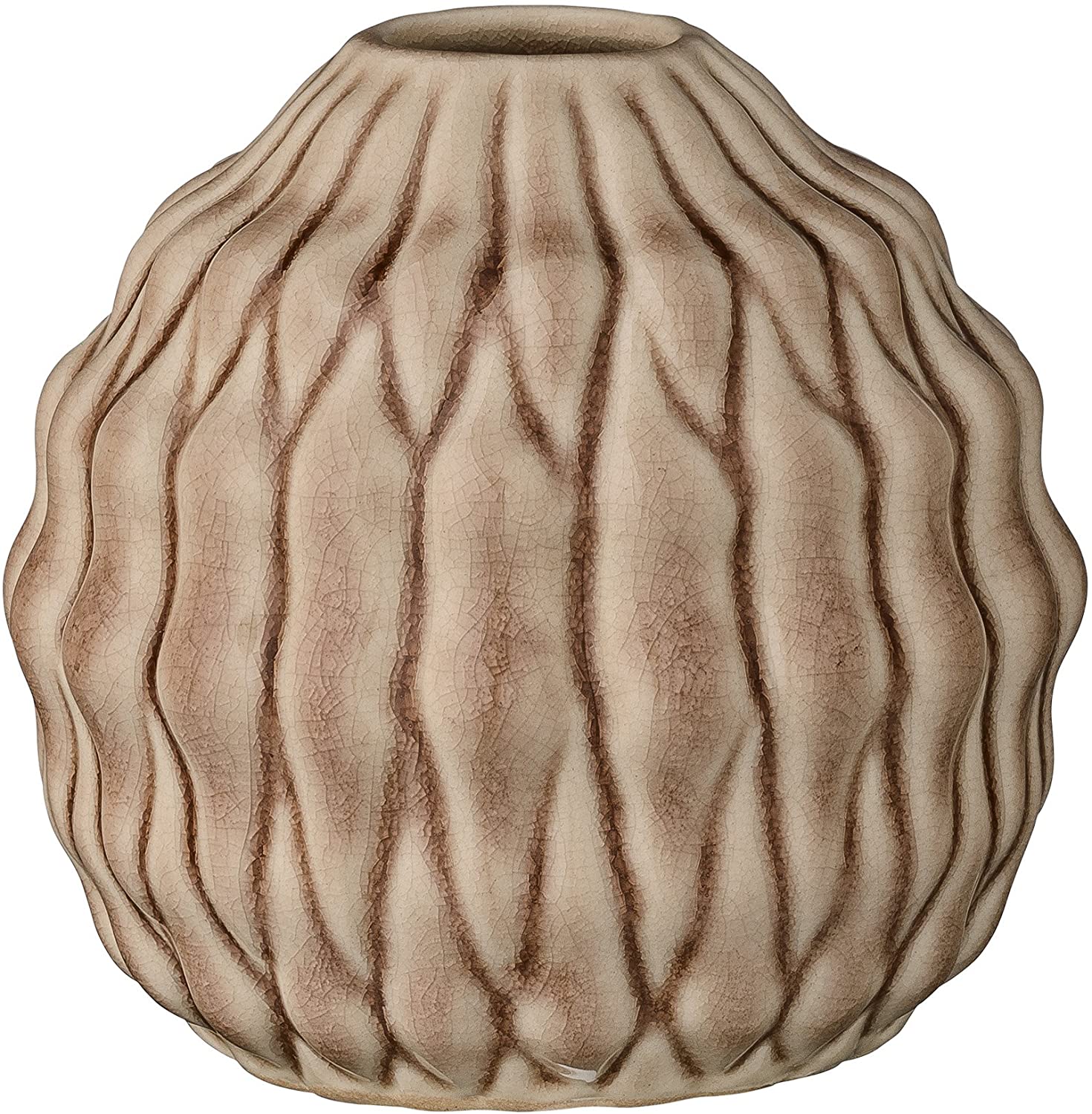 Vase Heavy Structure, Nude Ceramic