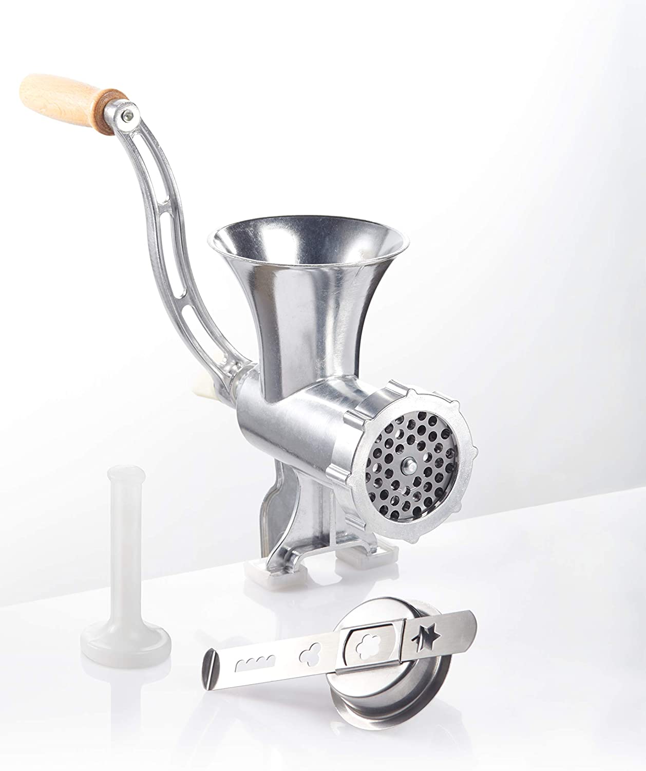 GSW 588423 Mincer Aluminium Size No. 8 with Pastry Attachment and Pestle