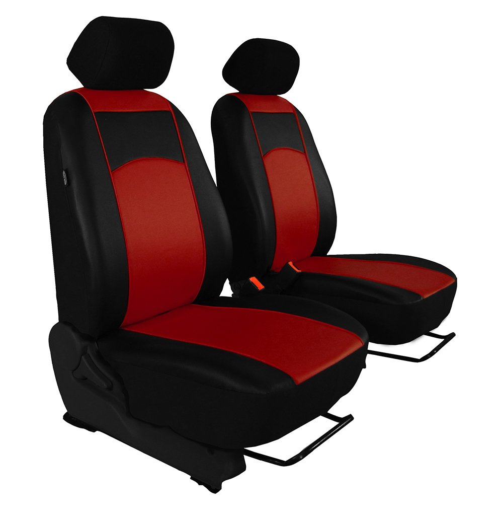 Audi A1 Sportback 5-Door Tailor Made Leather Look Front – Seat Covers Dark Red