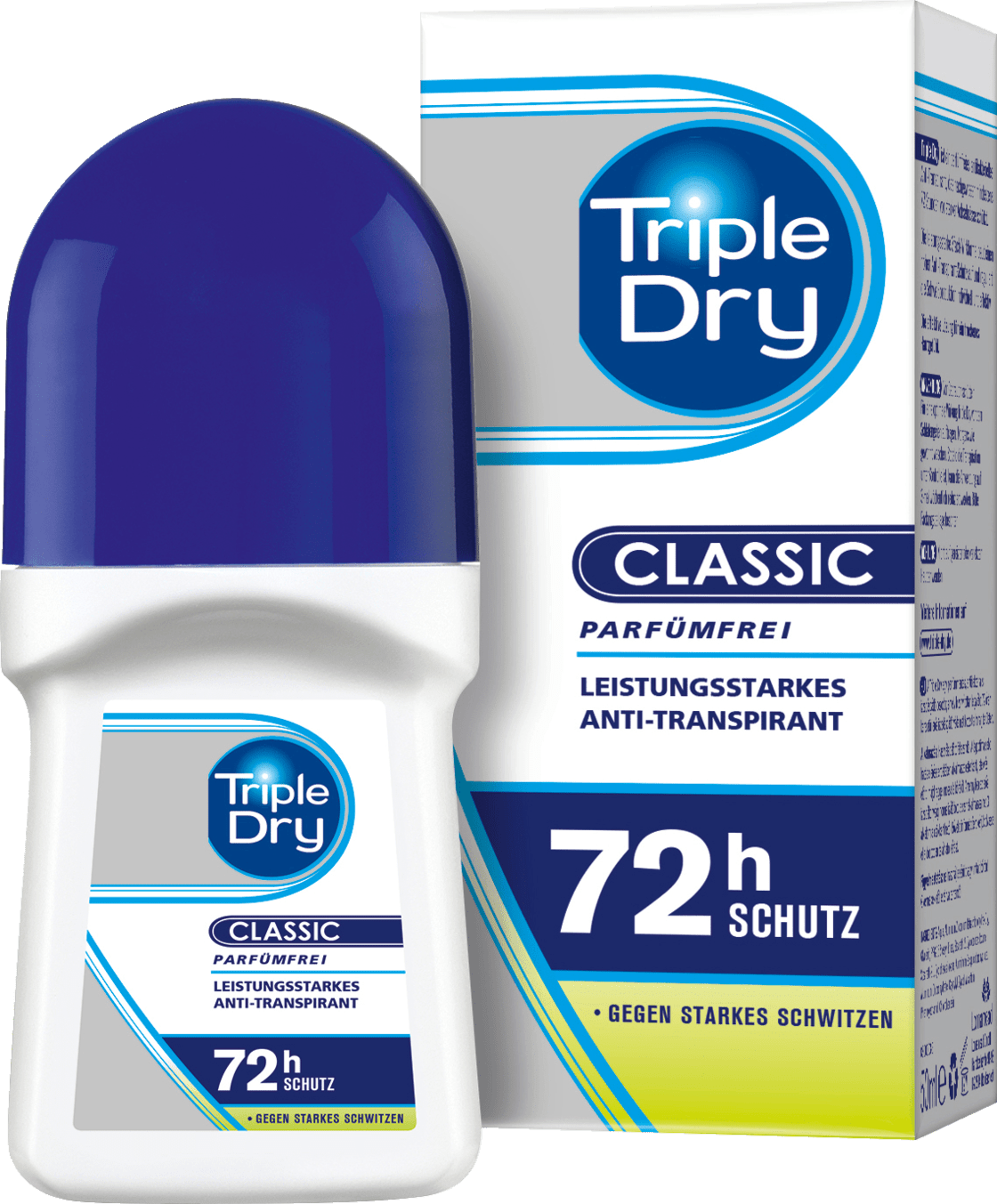 Triple Dry Deo Roll-On Anti-Perspirant Up To 72H, 50 Ml