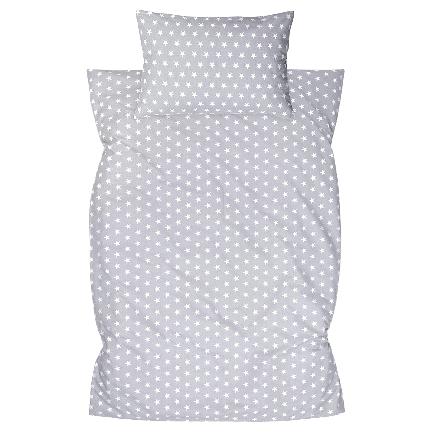 Amilian Children\'s Bed Linen, 2-Piece Set, 100% Cotton Baby Bedding Set for Baby, Duvet Cover 100 x 135 cm, Pillowcase 40 x 60 cm, with Envelope Closure