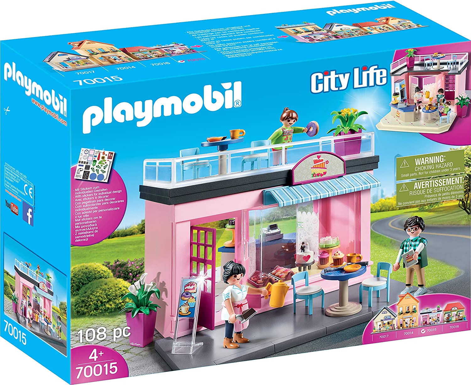 Playmobil 70015 City Life My Favourite Café, Colourful
