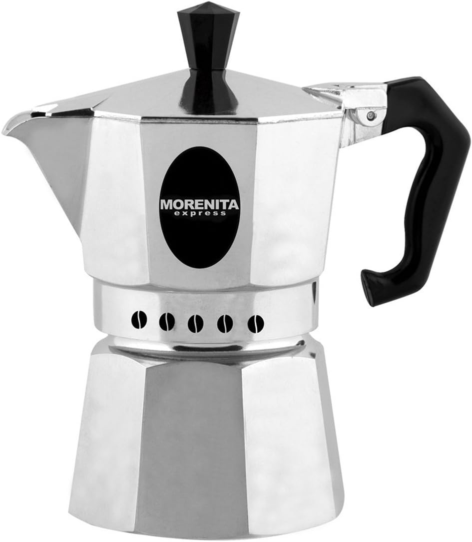 Aeternum 5978 Morenita Aluminum Espresso Maker 2 Cup, Silver