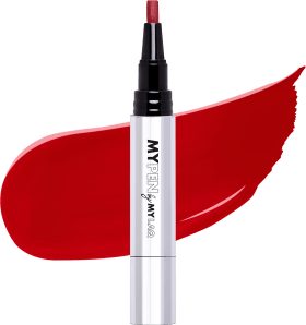 MYLAQ UV Nail Polish My Pen 3in1 - My easy dark red, 3.7ml