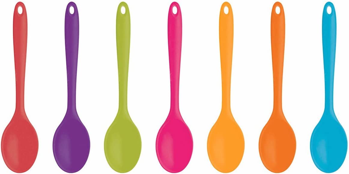 Colourworks Silicone Cooking Spoon, 27 cm - Purple