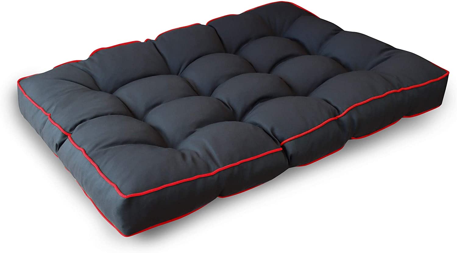 Lileno Home Palette Cushion Set, Anthracite And Red.