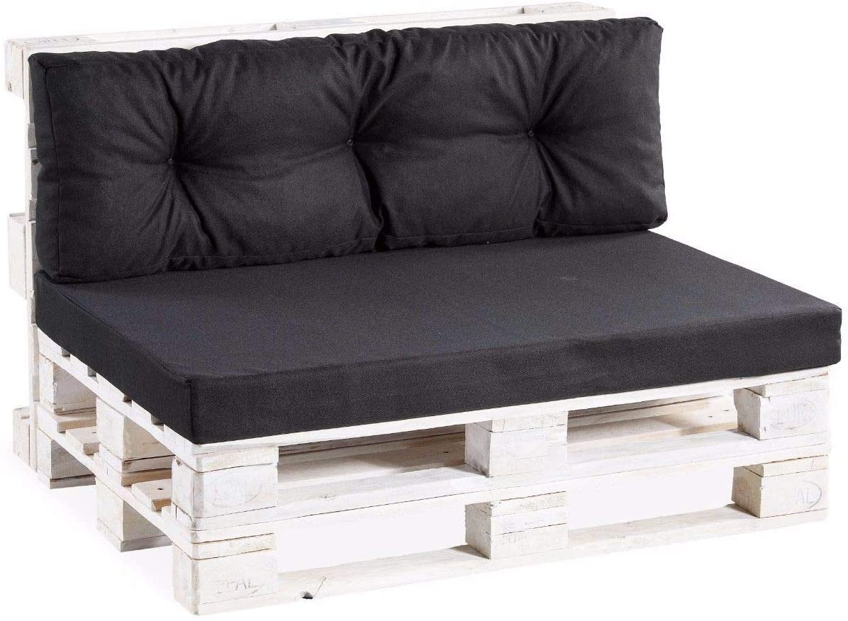 Pallet Cushions / Pallet Lounge Set, Quilted (Backrest + Seat Cushion) 120 