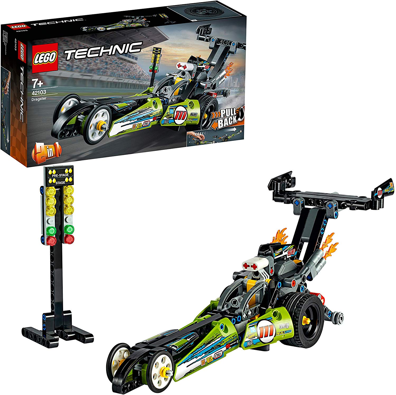 Lego 42103 Dragster Racing Car Technic Construction Set