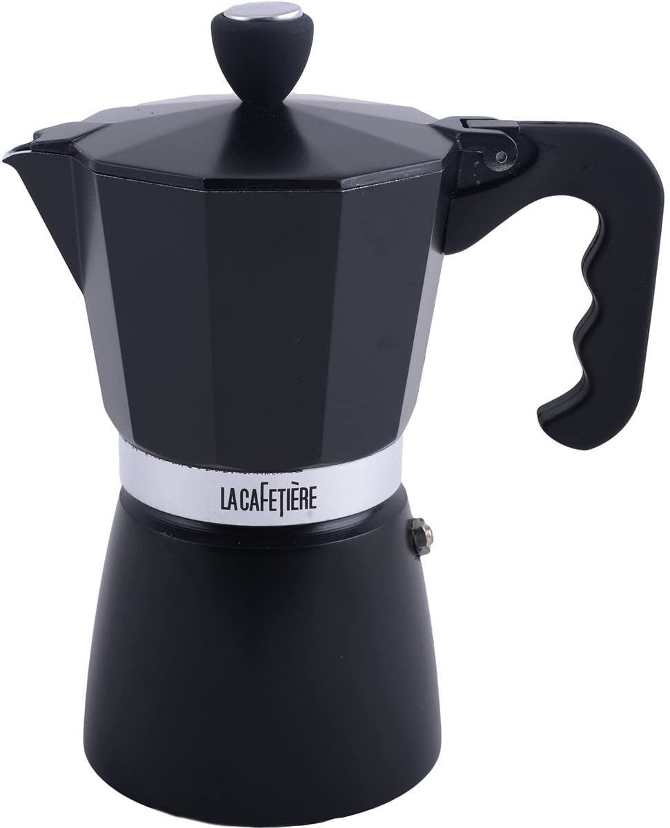 La Cafetière Classic 6-Cup Espresso Maker - Black - 300 ml (10½ fl oz)