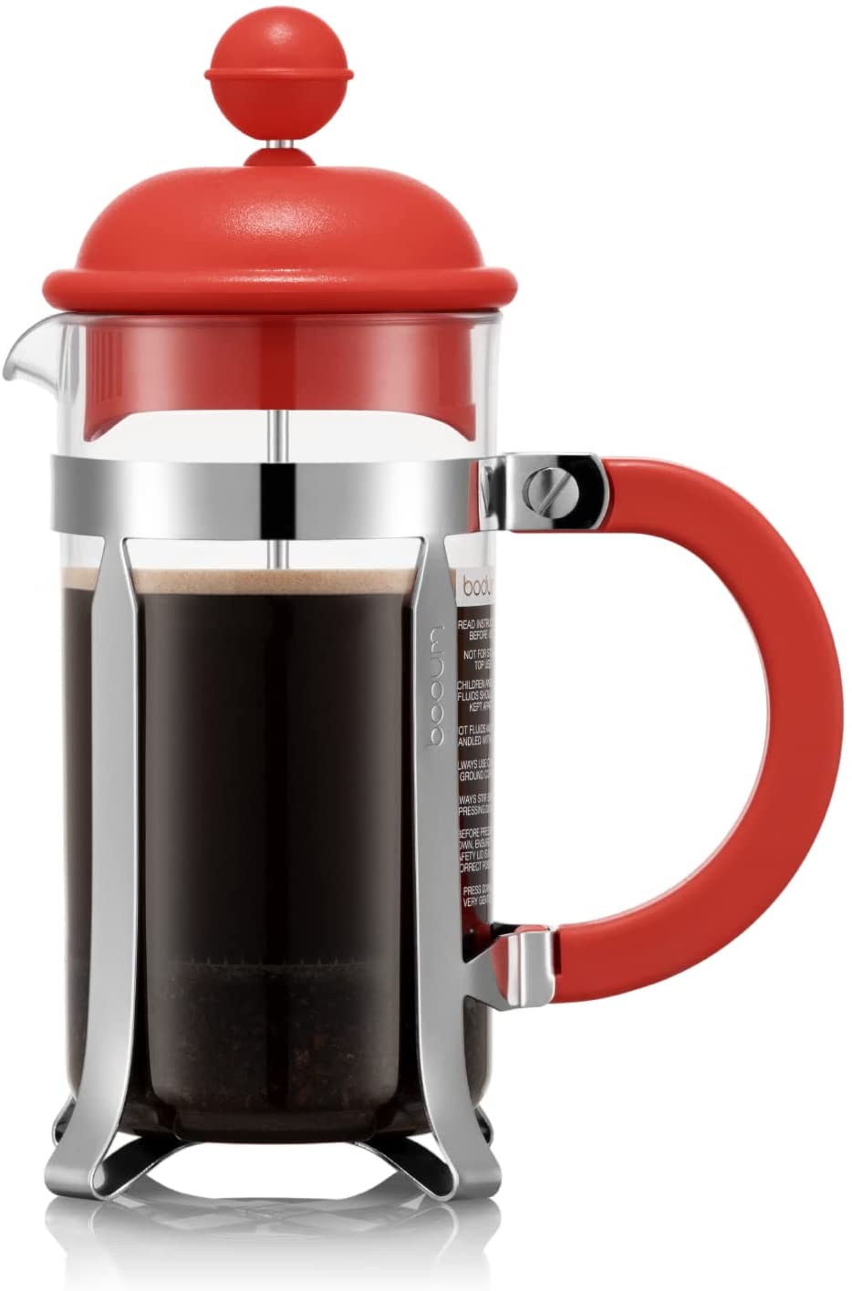 BODUM Caffettiera 1913-04 Coffee Maker with Plastic Lid 3 Cups 0.35 L Stain