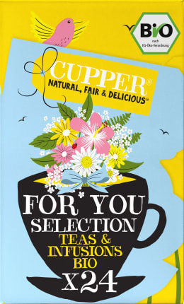 Cupper For You Selection Teas & Infusions Box, 8 different varieties (24 bags), 43 g