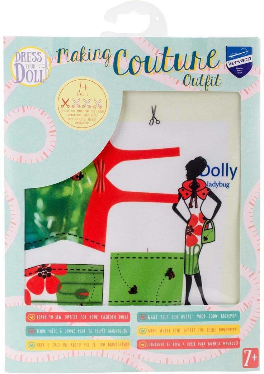 Dress Your Doll Making Couture Outfit Set Dolly Lady Bug