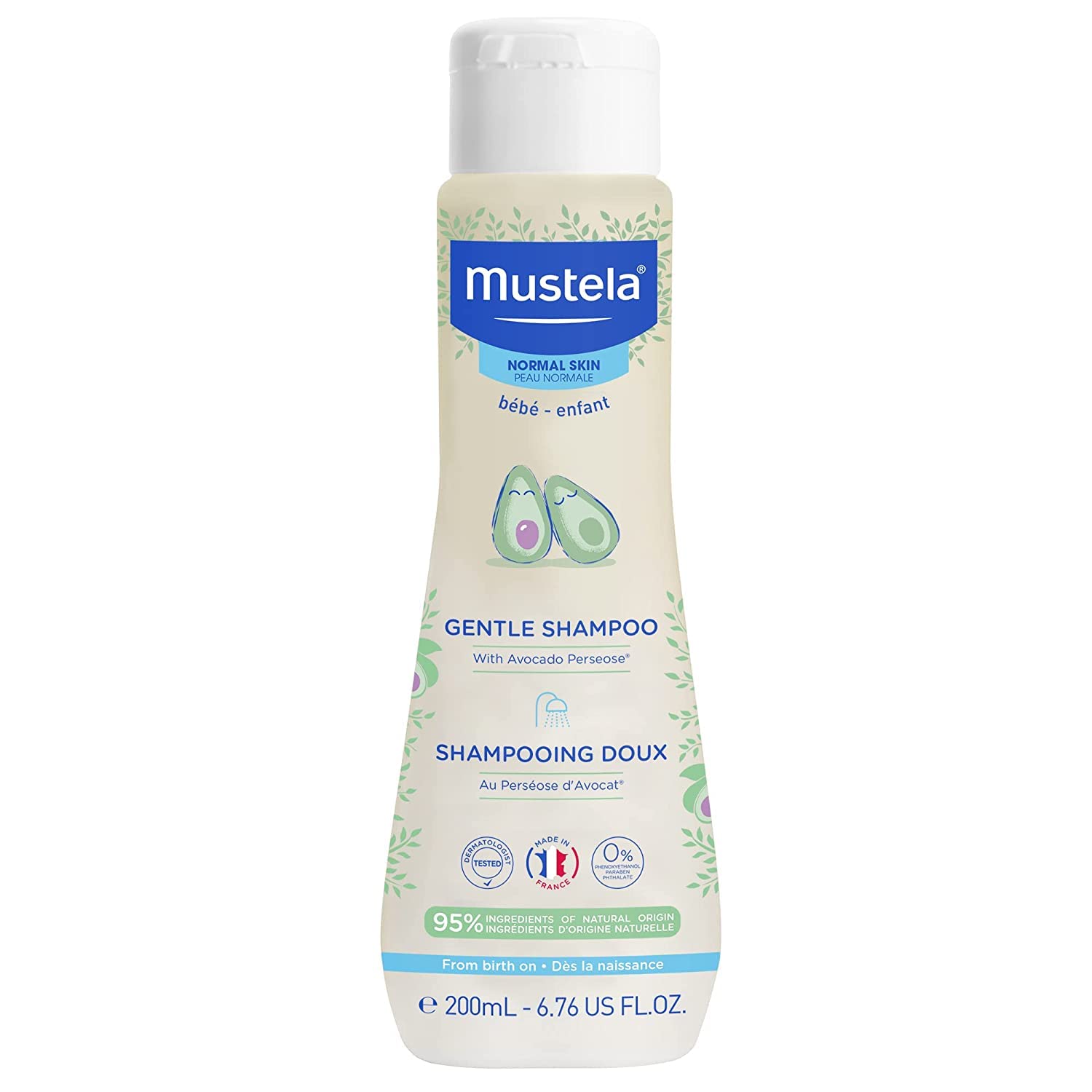 Mustela Gentle Shampoo 200 ml, ‎white