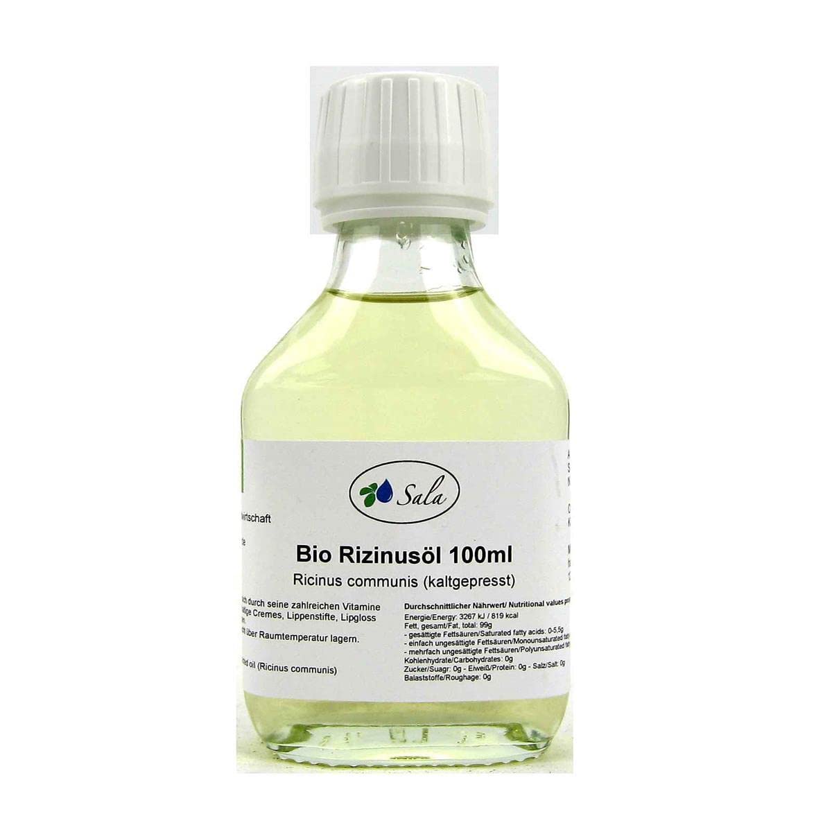 Sala Castor Oil Cold Pressed Organic 100 ml NH