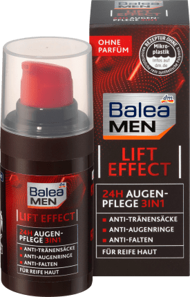 Balea MEN Eye Cream Lift Effect 24h Eye Care 3in1, 15 ml