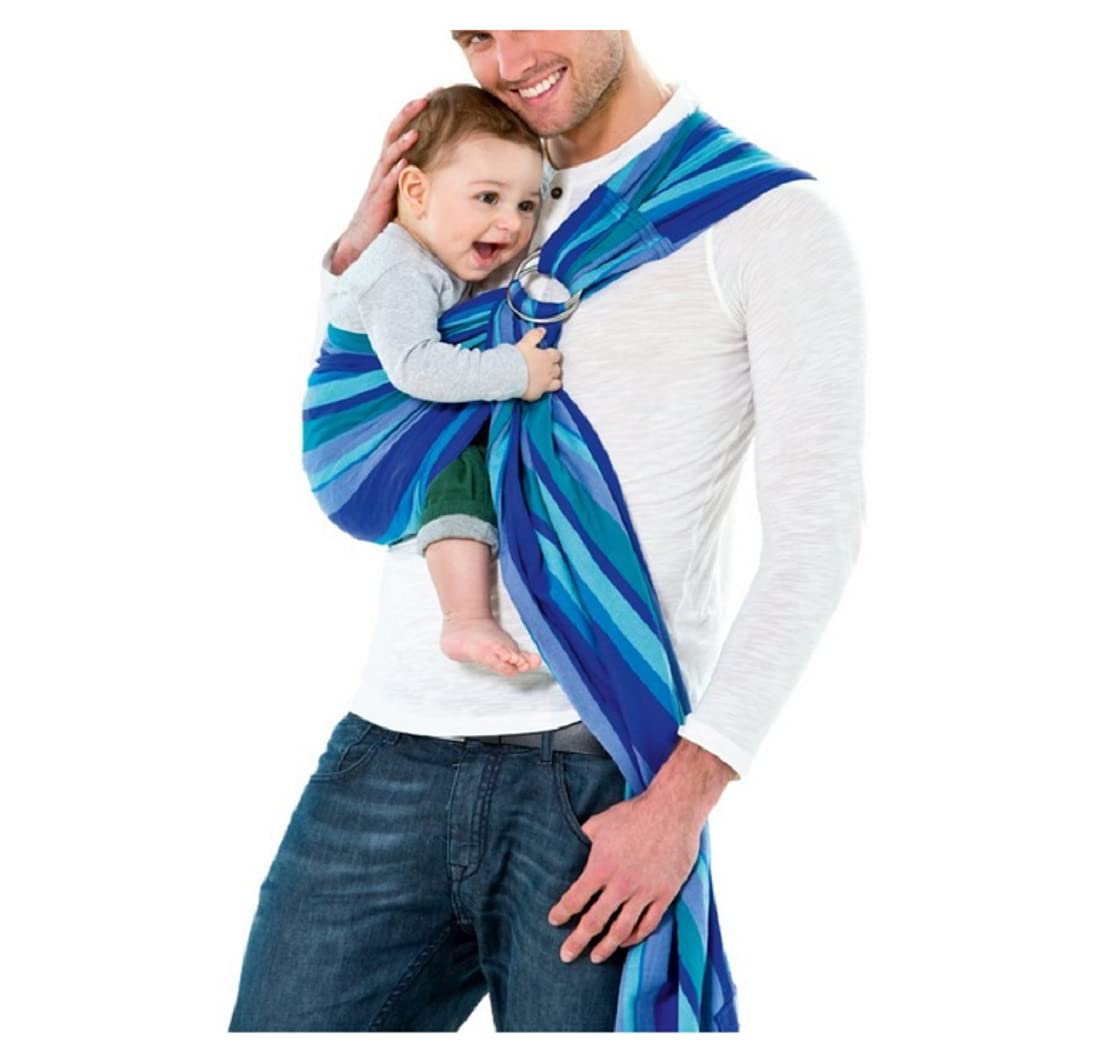 Veova Laguna Baby Sling without Knots, 180 cm, 0-3 Years up to 15 kg, Blue, 600 g