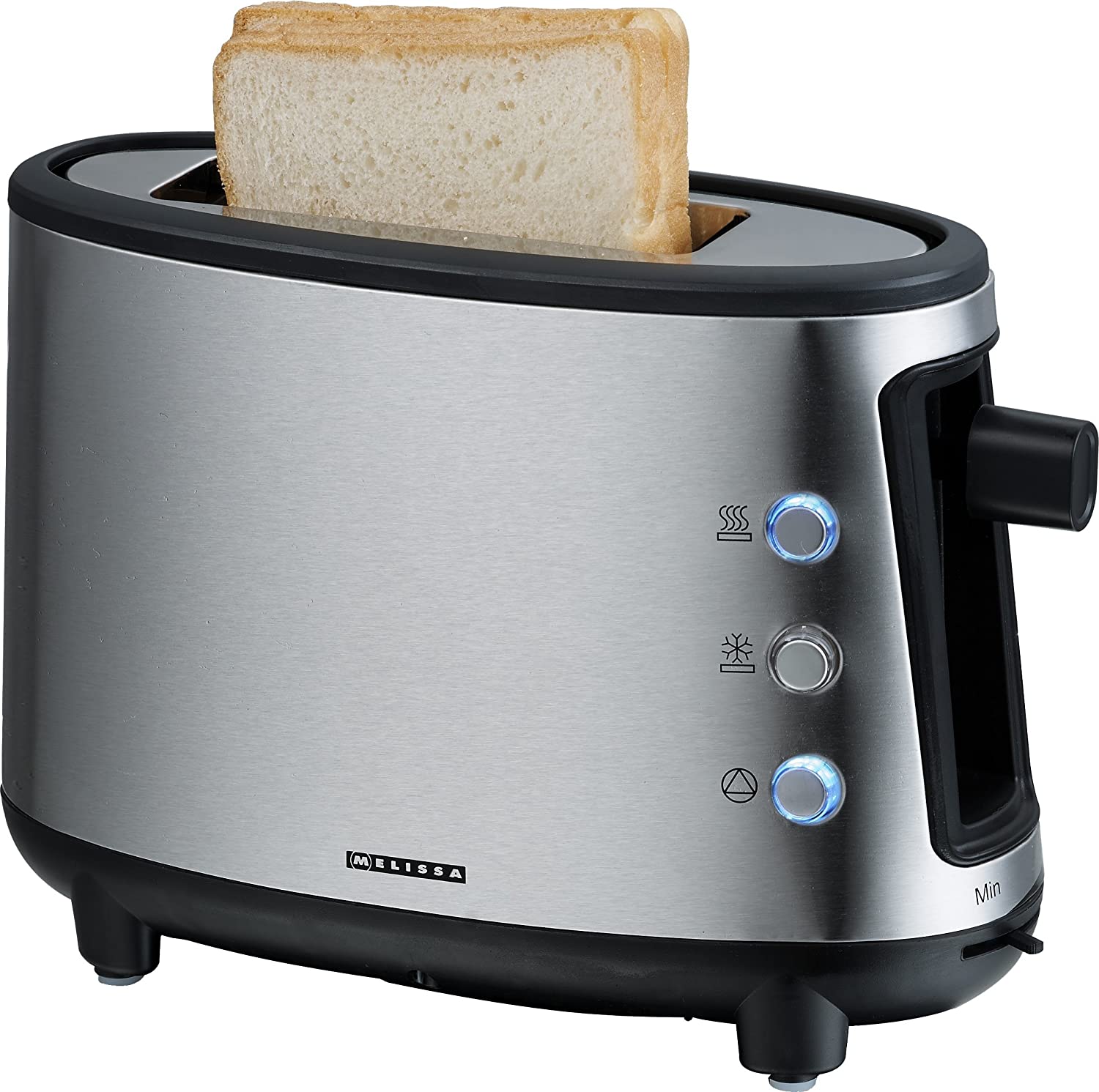 Melissa 16140137 Cookie Drawer Single Toaster Design For 1 Toast Toaster Stainless Steel