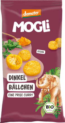 Children's snack spelled balls curry banana demeter, from 3 years, 40 g
