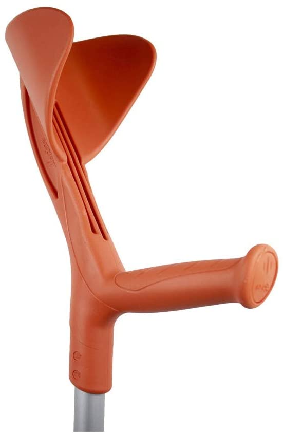 Height Adjustable Aluminium Forearm Crutch Orange