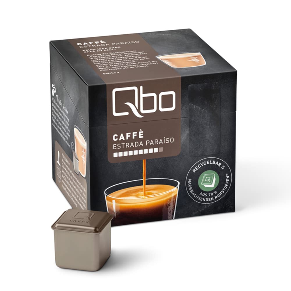 Tchibo Qbo Caffè Estrada Paraiso Premium coffee capsules, 27 pieces (coffee, delicate and caramel), sustainable & made from 70% renewable raw materials