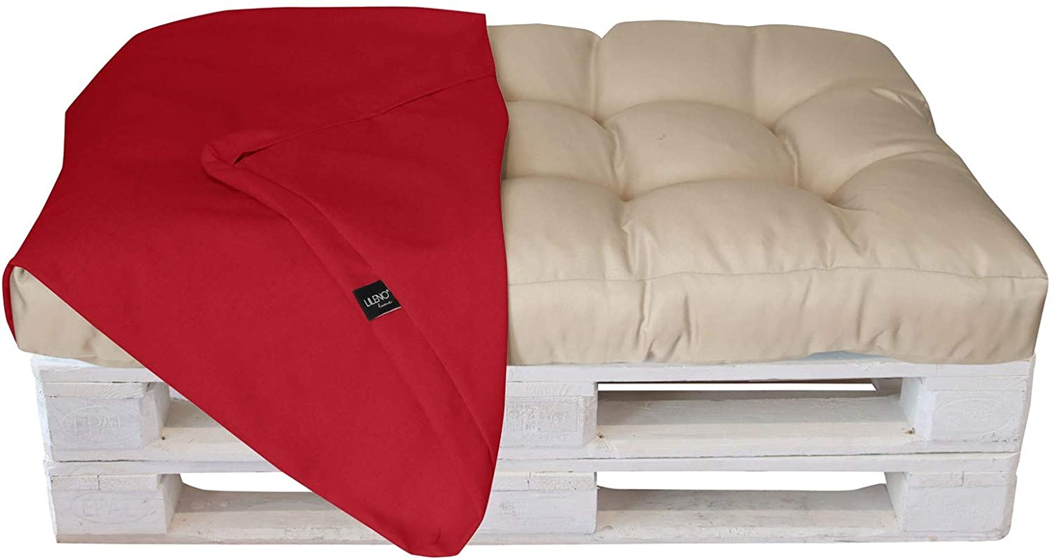 Lileno Home Pallet Cushion Cover, Red 2