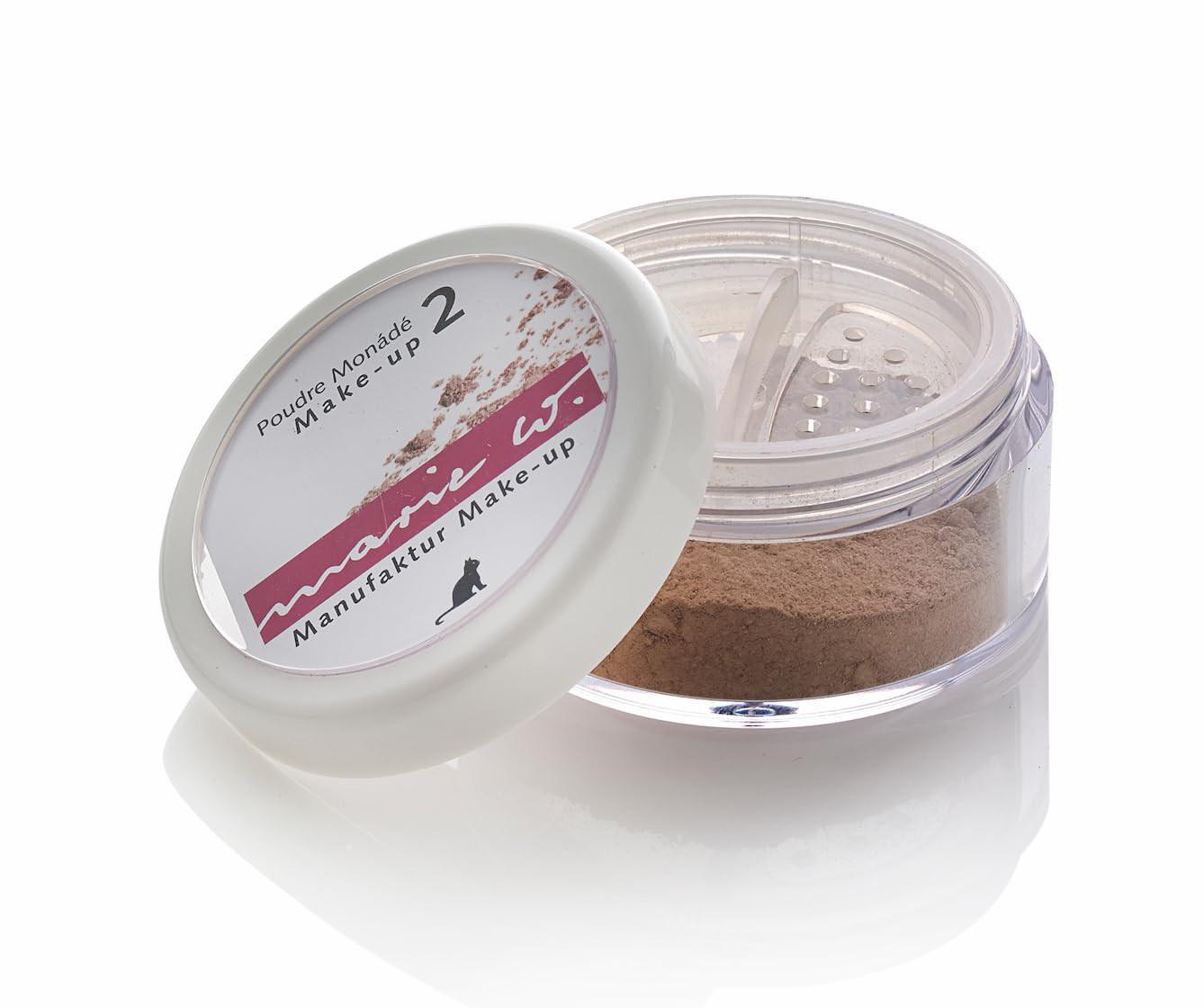 Marie W. - Make Up Powder No. 2, Rich Powder Makeup for Light to Medium Complexion, Light Skin - Vegan Natural Cosmetics - 5 g