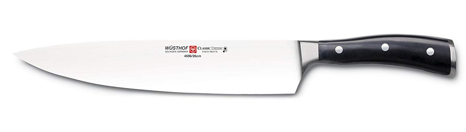 Wusthof Wüsthof 4596/26 Classic Ikon Cooks Knife, Stainless Steel, Black, 26 X 5.1
