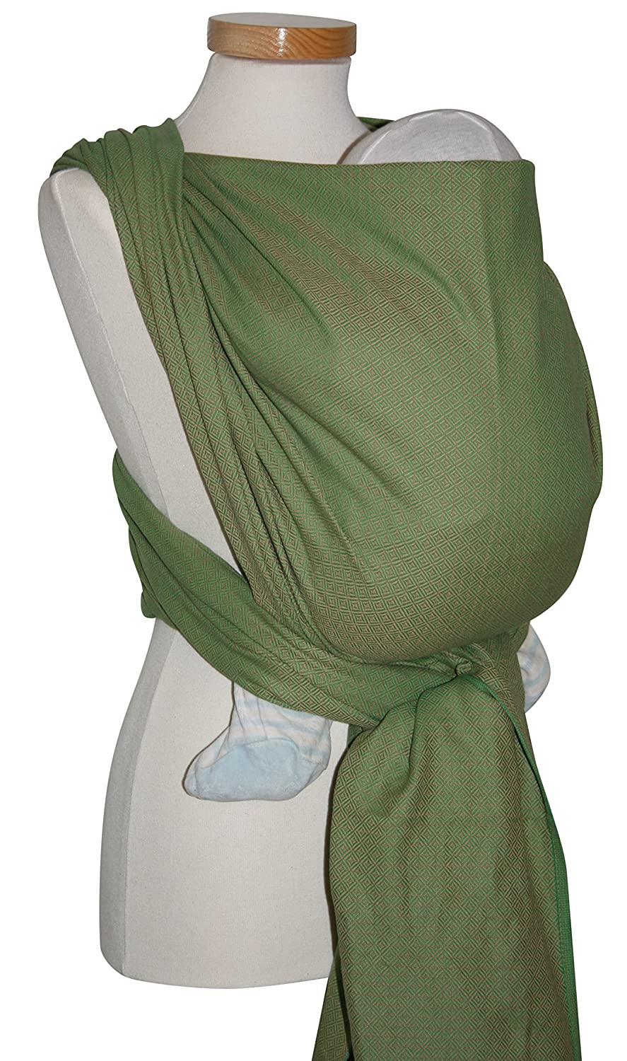 Storchenwiege Leo Baby Sling – Green Green
