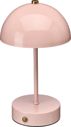 LED table lamp made of metal, pink, 1 piece