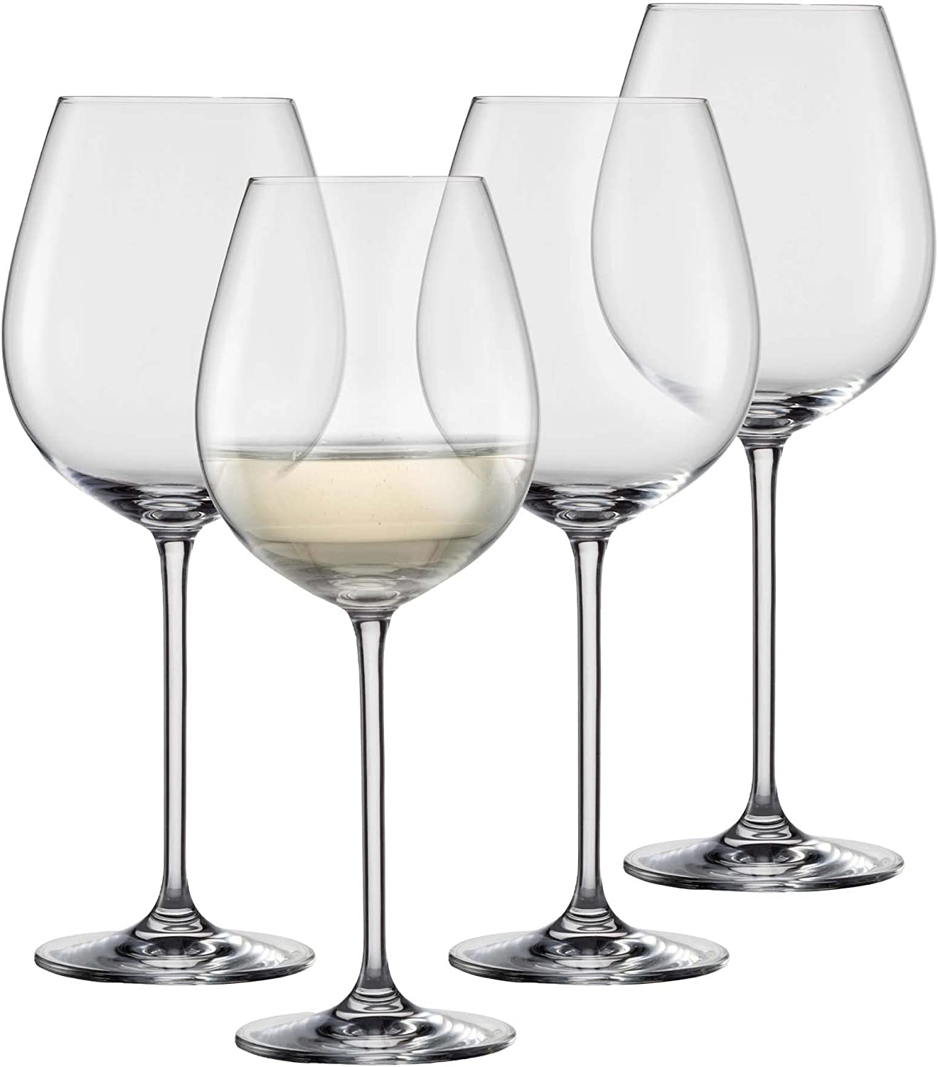 Schott Zwiesel Allround Vinos Wine Glass (Set of 4), Graceful Wine Glasses for Red and White Wine, Dishwasher Safe Tritan Crystal Glasses, Made in Germany (Item No. 130011)