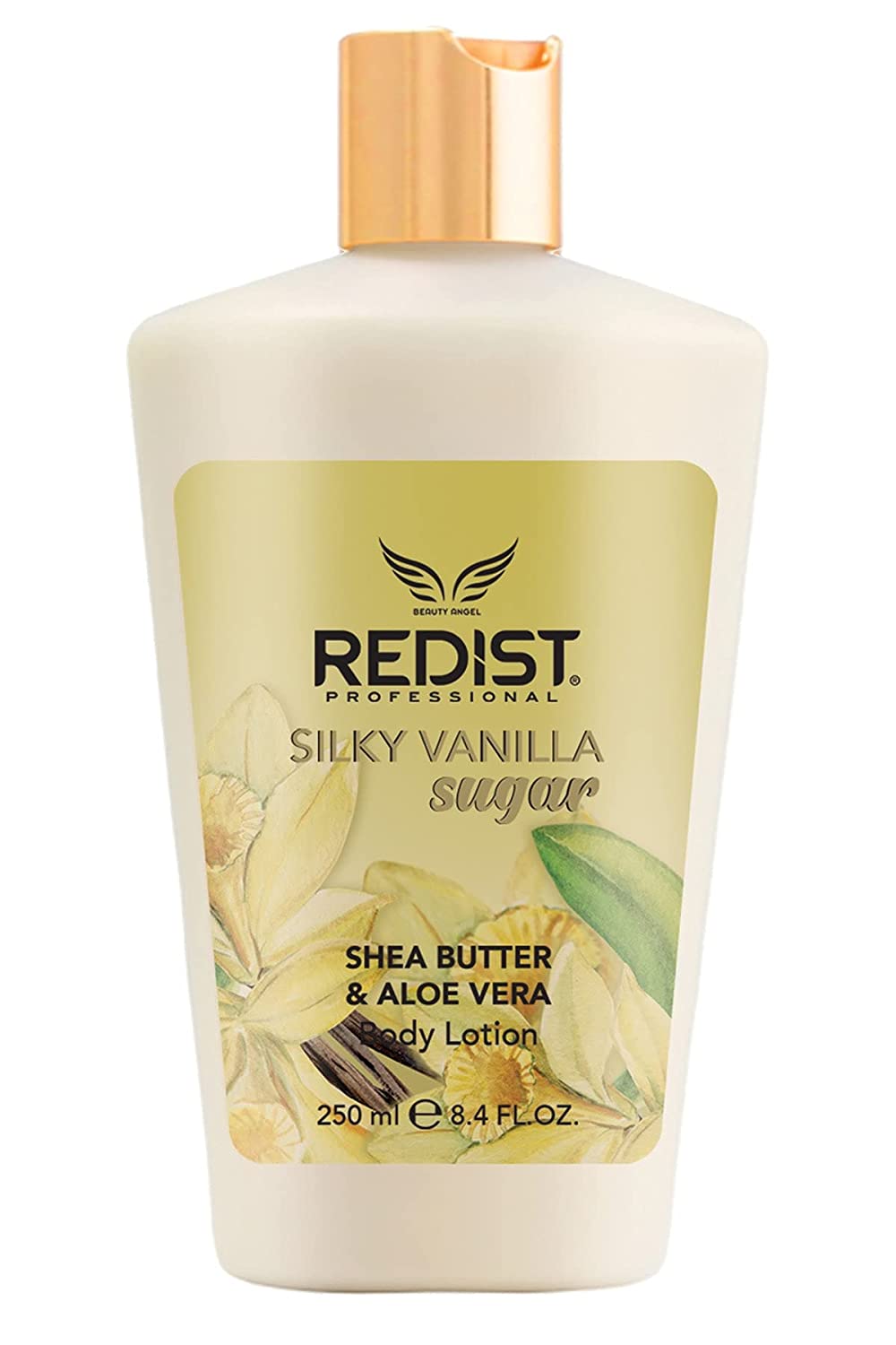 Redist Body Lotion 250 ml | Shea Butter & Aloe Vera | Body Care Lotion for All Skin Types | Immediately Absorbing Body Lotion | Women\'s Body Cream | Moisturiser | (Silky Vanilla Sugar)