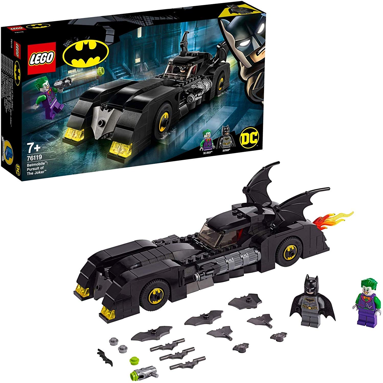 LEGO DC Universe Super Heroes Lego DC Batman Batmobile 76119, Chase with the Joker, Construction Kit